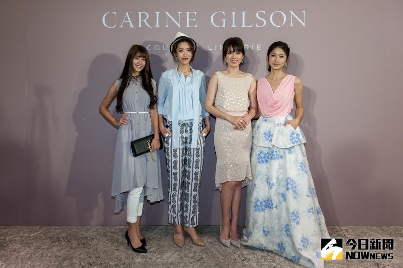 ▲知名藝人Melody與尹崇珍攜手出席觀賞內衣秀。（圖／公關提供）