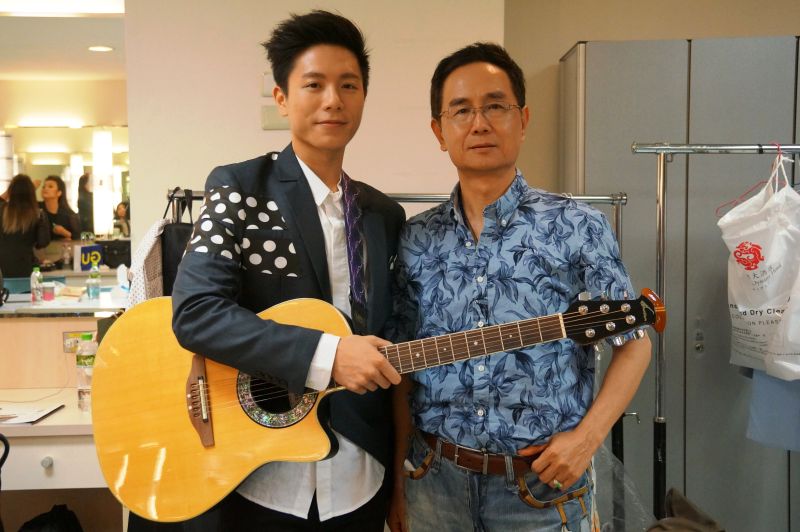 ▲楊弦（右）被喻為「民歌之父」，左為韋禮安。（圖／中華音樂人交流協會提供，2016.05.24）