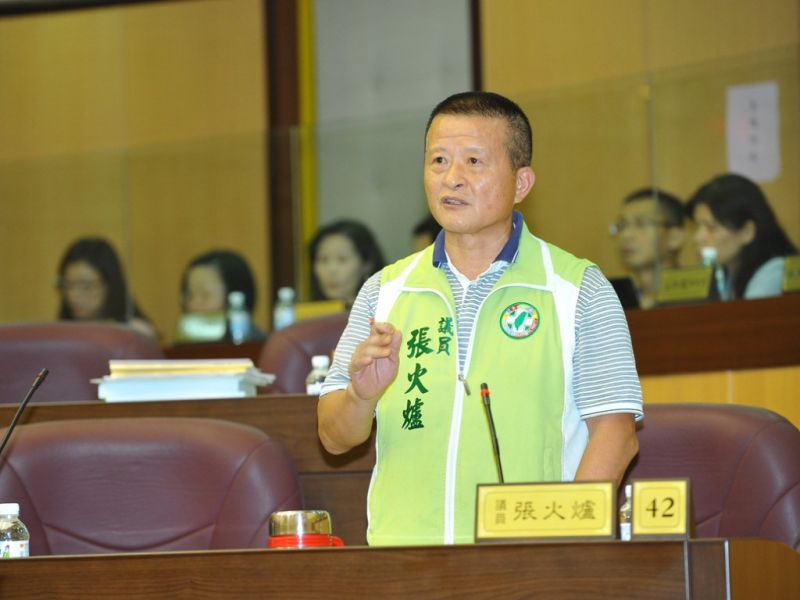 ▲市議員張火爐資料照。