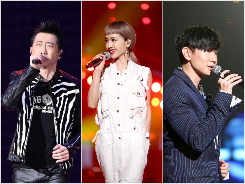 ▲「極限男人幫」為公益同台演出，邀來庾澄慶、蔡依林、林俊傑等二王一后助陣。（合成圖／NOWnews資料照、華納音樂提供，2016.05.27）