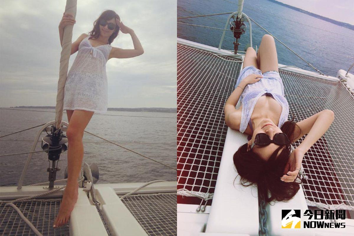 ▲張宇出外景解放招牌34D。（圖／翻攝自張宇臉書，2016.05.26）