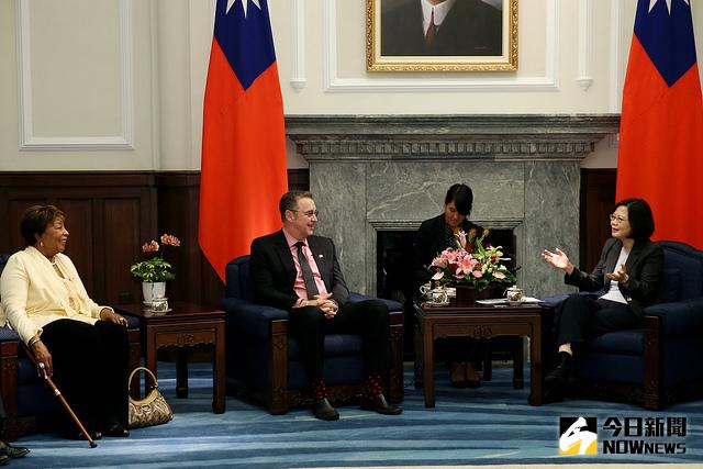 ▲總統蔡英文接見美國聯邦國會議員團。（圖／總統府提供）