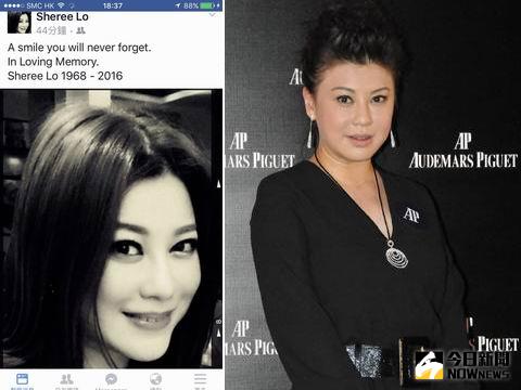 ▲羅明珠（右）突然過世，讓許多人不捨。（合成圖，2016.05.27）