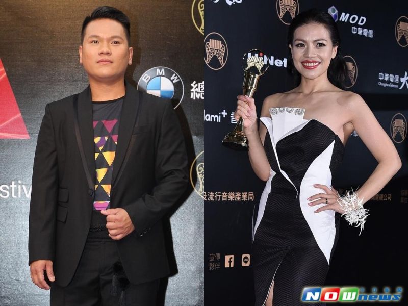 ▲阿洛（左）表示舒米恩的作品充滿正能量。（圖／NOWnews攝影中心，2016.6.25）