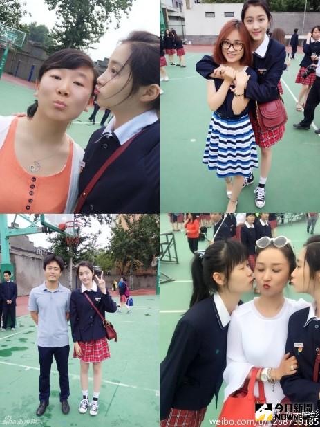 關曉彤出席高中畢業典禮。