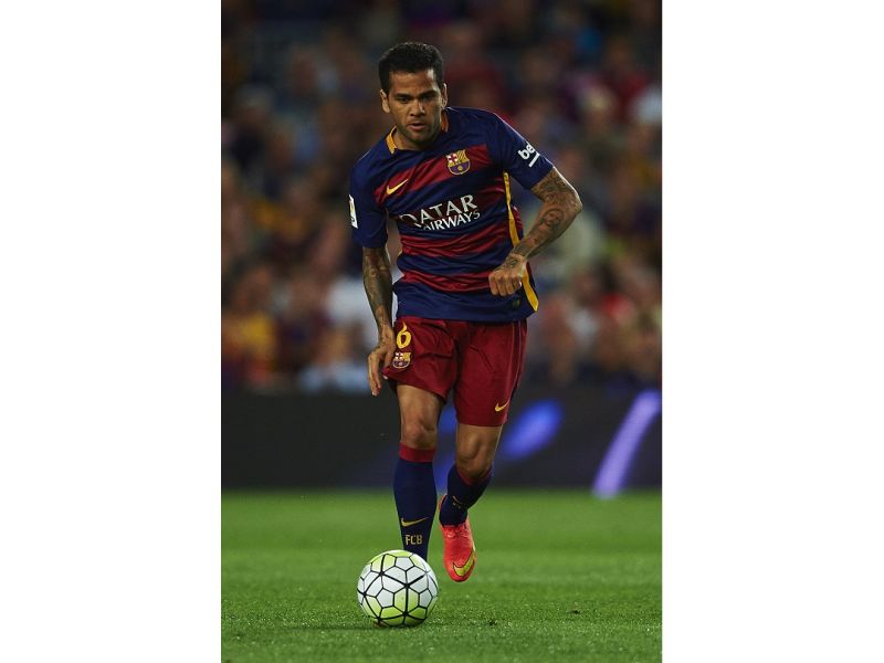 右後衛Dani Alves決定離開巴塞隆納。（圖／美聯社／達志影像）