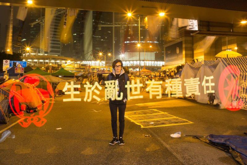 ▲香港占中，何韻詩的理想和勇氣，被大家推擁參政。（圖／翻攝自十萬人齊撐何韻詩參選立法會議員臉書）