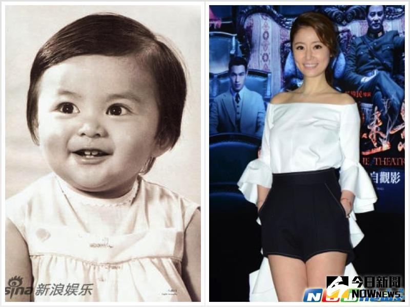 ▲林心如童年舊照曝光，她被外界公認是「母胎美女」。（圖／NOWnews資料照、翻攝自新浪娛樂，2016.06.15）