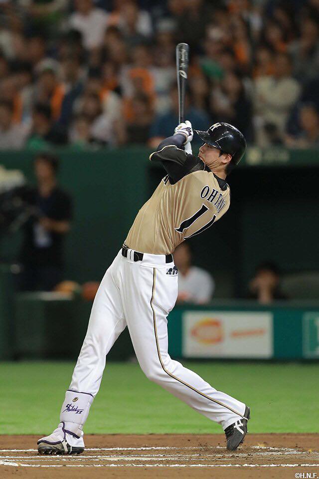 ▲大谷翔平本季連續場次安打停留在第17場。（圖／資料照 取材自北海道日本火腿鬥士隊官方網站）