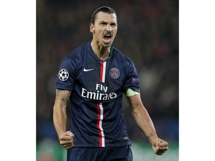 「瑞典戰神」Zlatan Ibrahimović「天生神力」，打破曼聯球員在體檢中的「力量測試」紀錄。（圖／美聯社／達志影像）