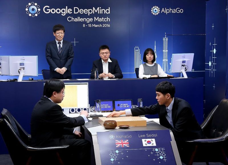 ▲Google人工智慧系統AlphaGo擊敗韓國圍棋天才李世乭，取得五戰三勝中的首勝（圖／Google提供）