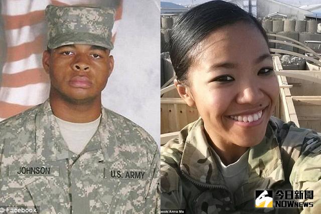 ▲達拉斯殺警凶嫌強生（左）遭爆生前在阿富汗服役期間曾多次性騷擾女兵，並且有偷女兵內褲的癖好。（圖／翻攝自臉書）