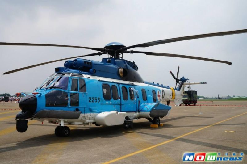 ▲空軍救護隊EC-225型「超級美洲獅」(Super Puma )救護直升機。（圖／記者呂炯昌攝影.2016.7.29）