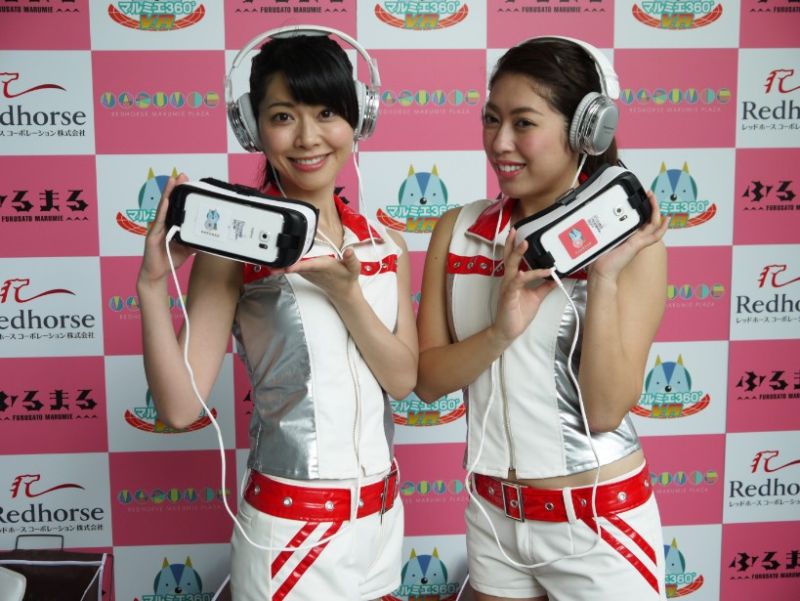 ▲日本最高的摩天輪正式營運，為配合摩天輪開幕，F-紅馬也啟動REDHORSE MARUMIE PLAZA大阪店的VR體驗活動，估計每年將有超過200萬人次參加。（圖／紅馬提供）