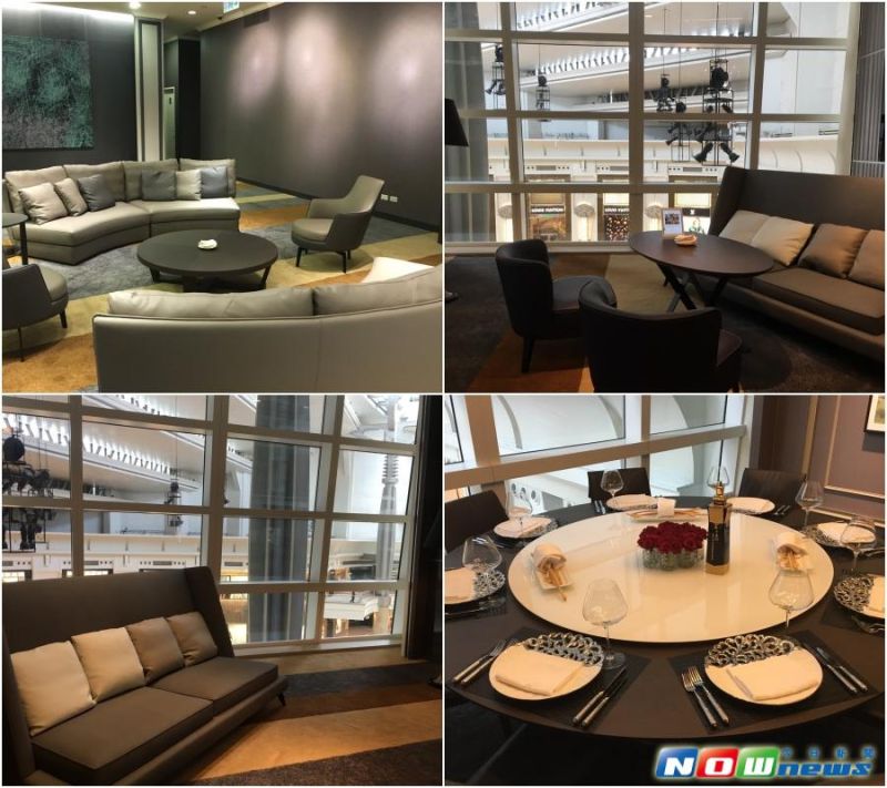 ▲台北101尊榮俱樂部首度大改裝，50坪大的空間分成6大區塊，包含3個包廂、72個座席，提供會員預定私人聚餐、宴客等服務。（圖／記者彭夢竺攝，2016.07.19）