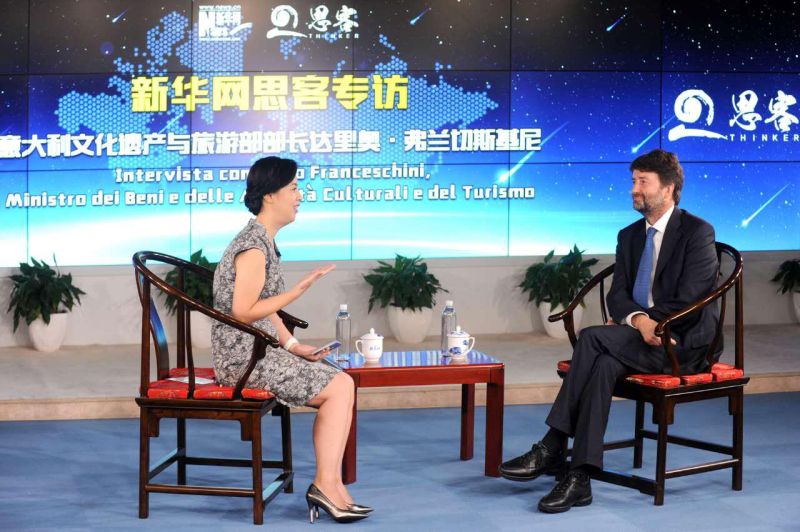 義大利文化與旅遊部長達里奧·弗蘭切斯基尼接受思客專訪 。