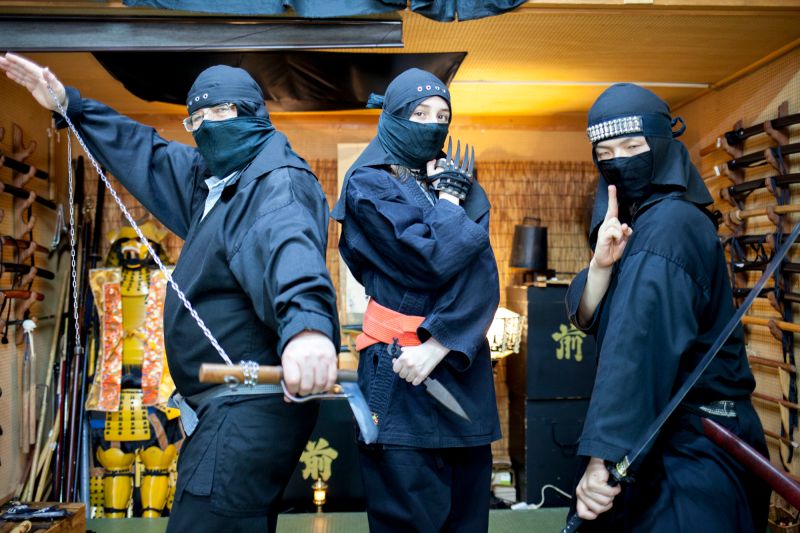 ▲Voyagin推薦的體驗行程之一忍者學園，可跟著導覽學習五種秘傳忍術。（圖／Voyagin提供）