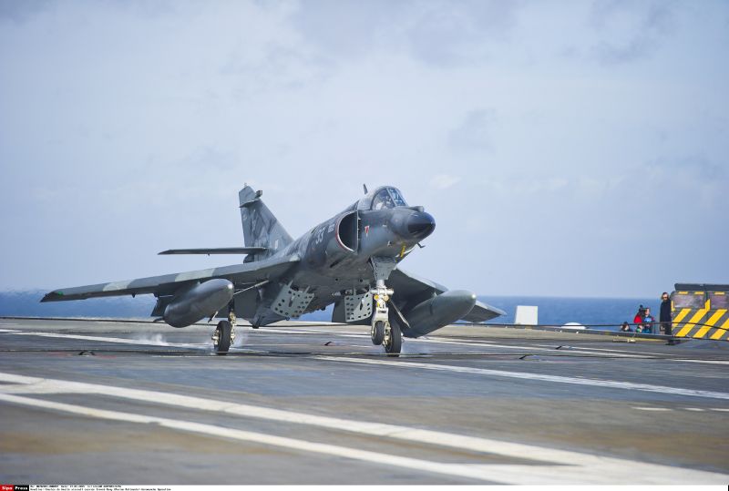 ▲法國海軍超級軍旗攻擊機。（圖／達志影像／美聯社）