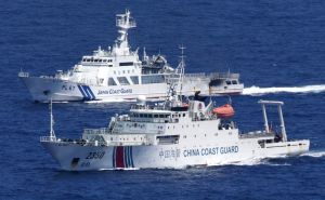 中國海警船連16天現釣魚台海域　配備類似機關砲
