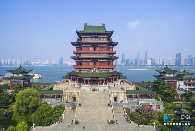 遊大陸／航拍滕王閣 領略「落霞孤鶩，秋水長天」的詩意 大陸 NOWnews今日新聞