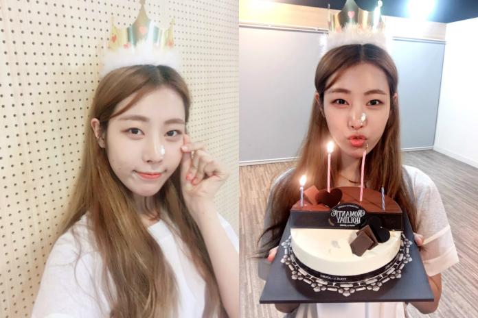 ▲「Gugudan」主唱Haebin日前剛過完生日。（圖／翻攝自Gugudan推特）