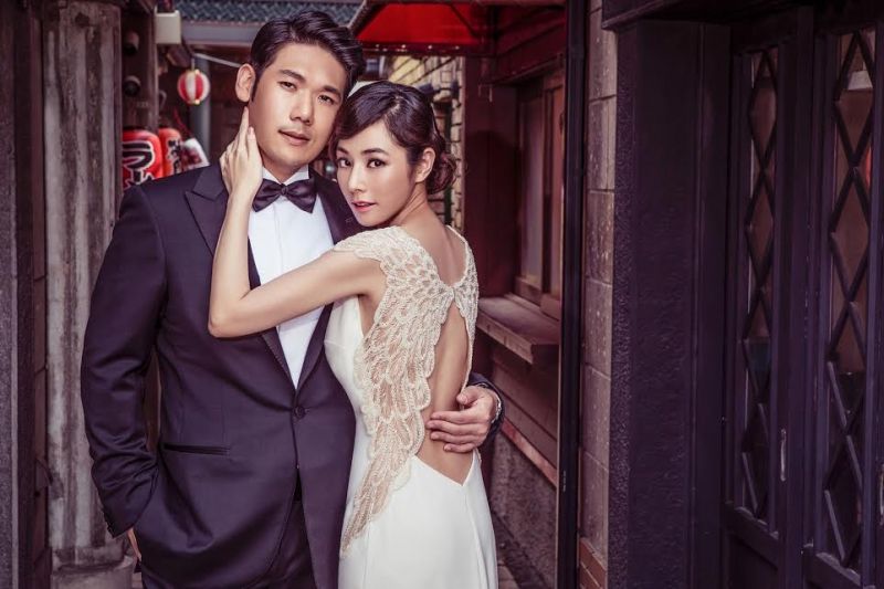 ▲陳怡蓉婚紗照曝光！老公與王陽明、陳曉都穿這個西服品牌。（圖／公關提供）