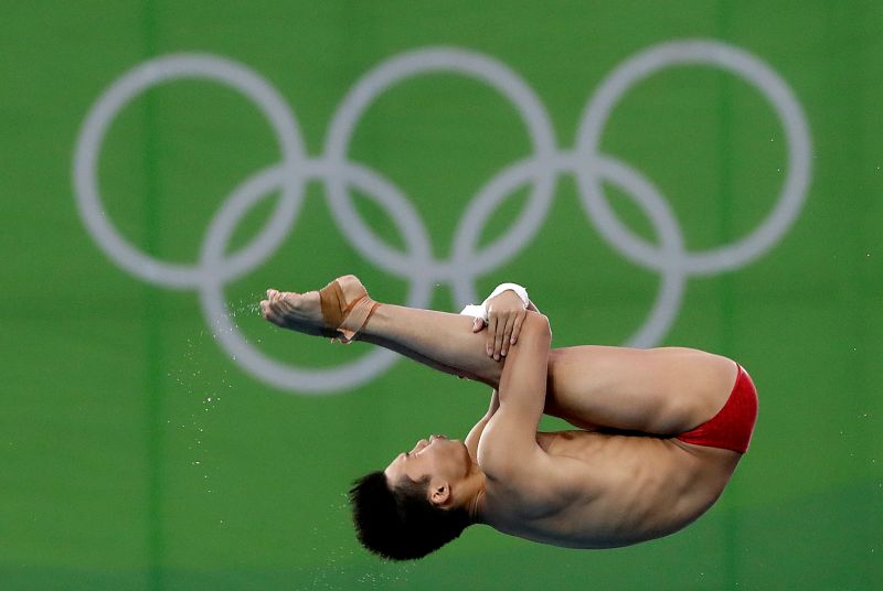 ▲跳水大陸選手陳艾森拿下金牌。（圖／美聯社／達志影像）