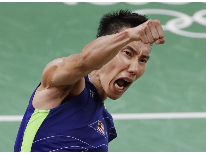 第3次與宿敵林丹在奧運戰場上碰頭，大馬一哥李宗偉終於獲勝，晉級里約奧運羽球男單金牌戰。（圖／美聯社／達志影像）