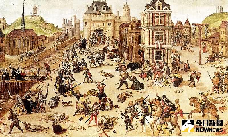 ▲1572年8月23日，《聖巴托羅繆大屠殺》爆發。（圖／翻攝自網路）