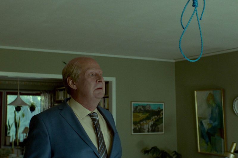 ▲洛夫拉斯卡演上吊戲，居然來真的。（圖／海鵬，2016.08.23）