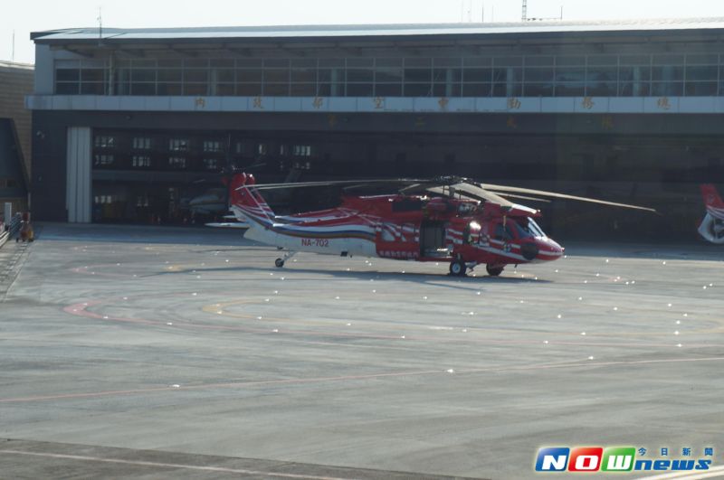 ▲空勤總隊停放於清泉崗基地的UH-60M黑鷹直升機。（圖／記者呂炯昌攝影.2016.8.9）