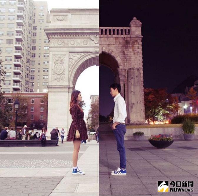 ▲克服14小時的時差，南韓情侶另類合體表達愛。（示意圖／翻攝自신단비이석예술粉絲專頁）