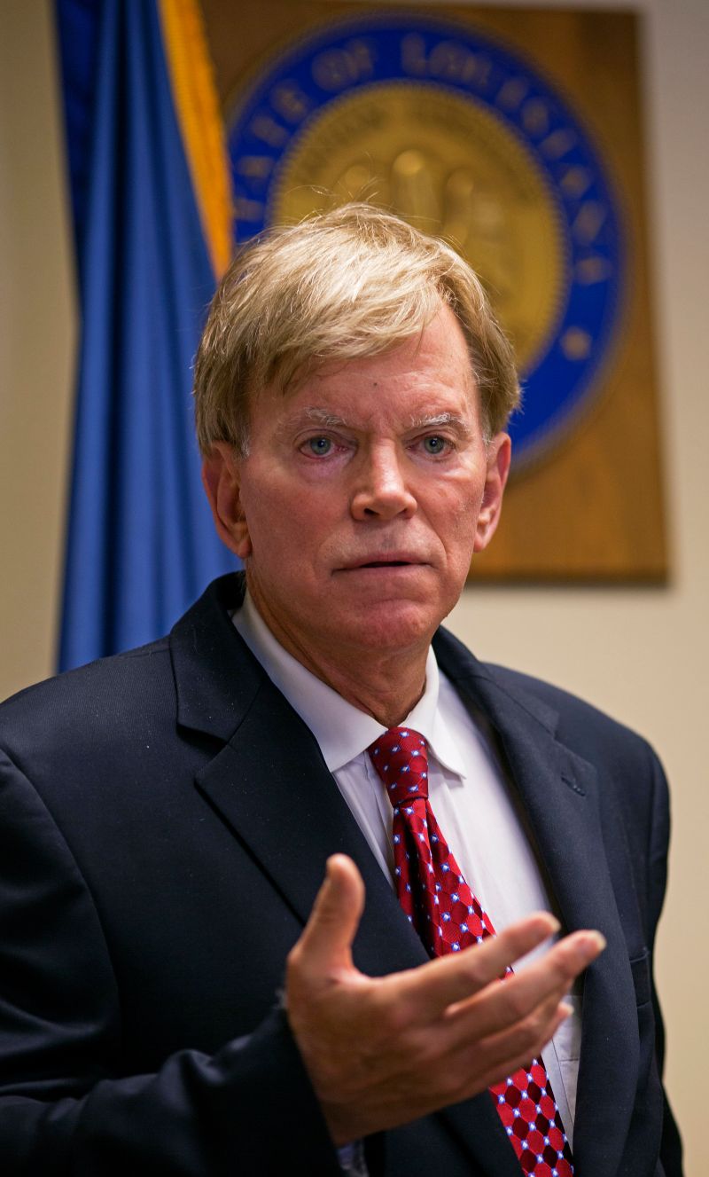 ▲前3K黨（Ku Klux Klan）領袖杜克（David Duke）力挺共和黨總統候選人川普。（圖／達志影像／美聯社）