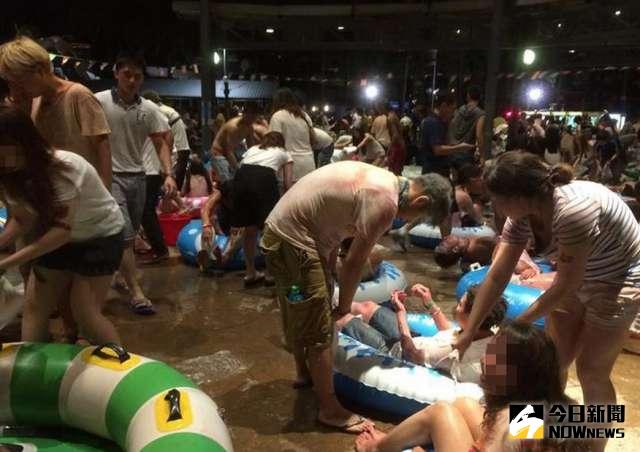 八仙樂園27日晚上派對活動，發生粉塵閃燃，造成現場民眾嚴重燒燙傷。（圖／翻攝自臉書）