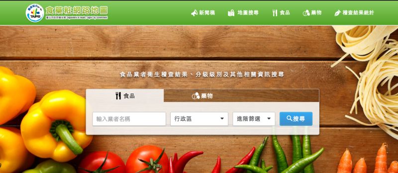 ▲台北市食藥粧網路地圖imap24日正式上線!，全國首創食安資訊一「網」打盡。（圖／翻攝自網路）