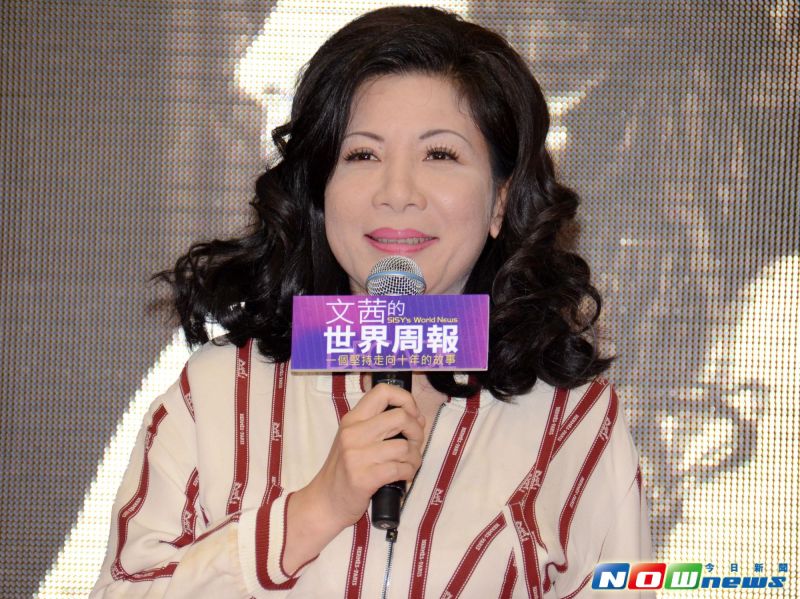 由陳文茜主持的《文茜的世界周報》邁向十年里程碑。（記者林調遜／攝影）