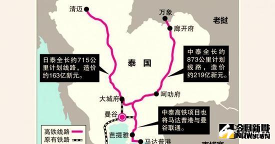 ▲泰國交通部正式公告，中泰高鐵第二段路線要改泰國自己監工。（圖／翻攝自微博）
