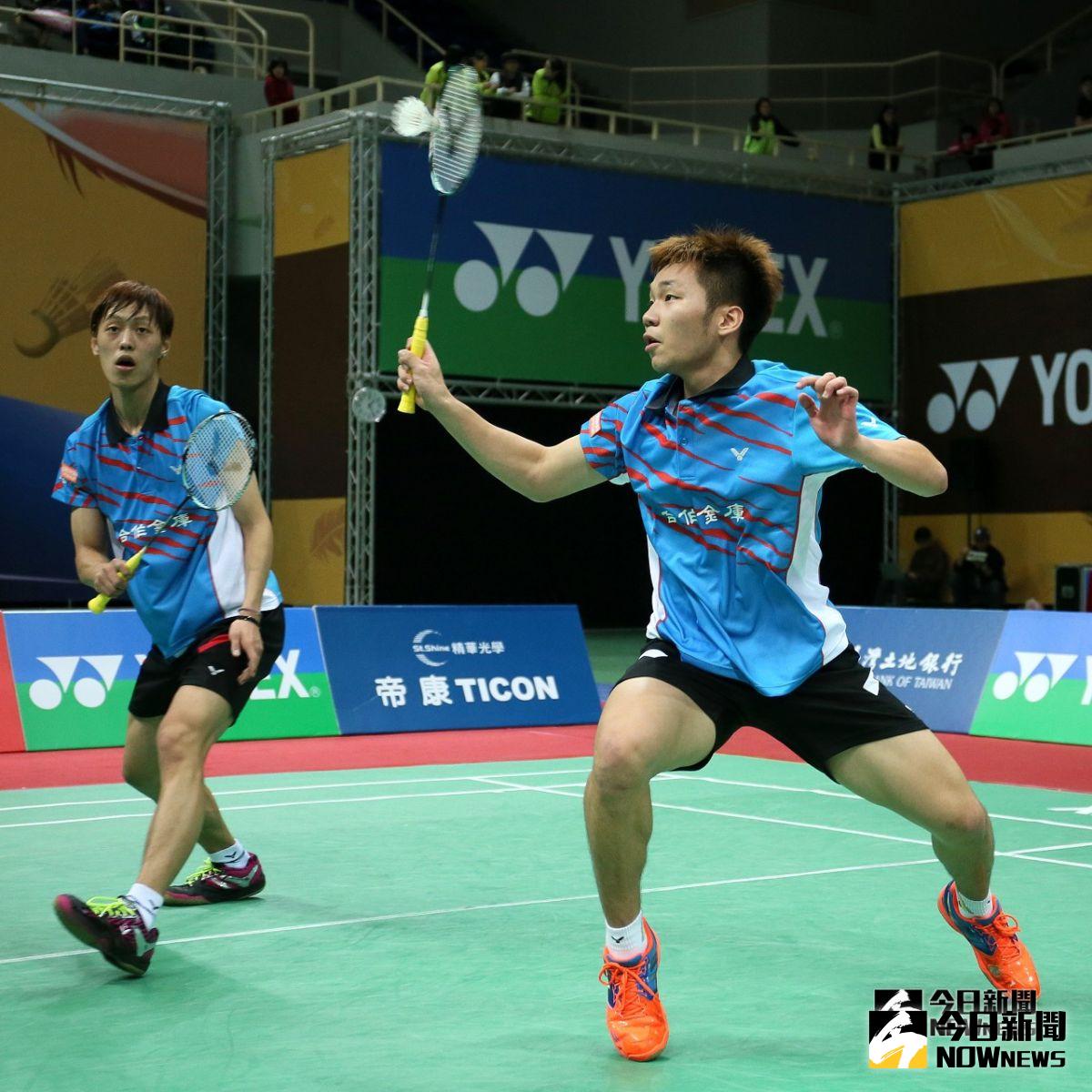 ▲男雙冠軍李洋（右）李哲輝。（圖／中華羽協提供）
