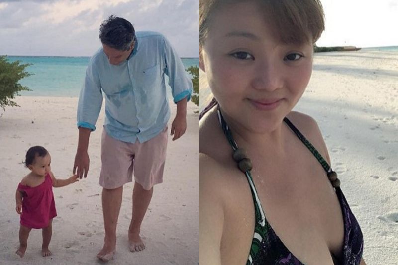 ▲DJ Ruby（右）去年未婚生女，孩子的生父（左圖右）今終於曝光。（圖／翻攝自Ruby IG，2016.09.29）