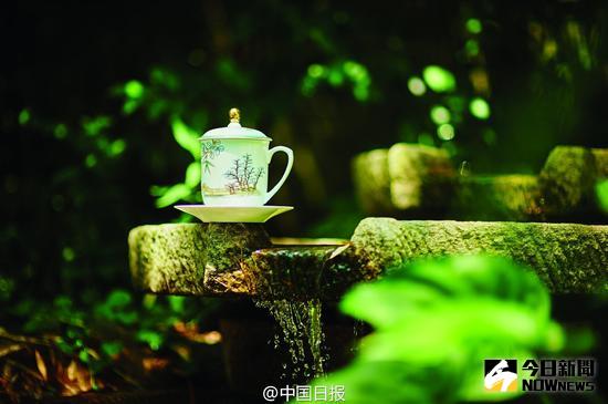 G20峰會西湖盛宴食具，圖案取自西湖實景。