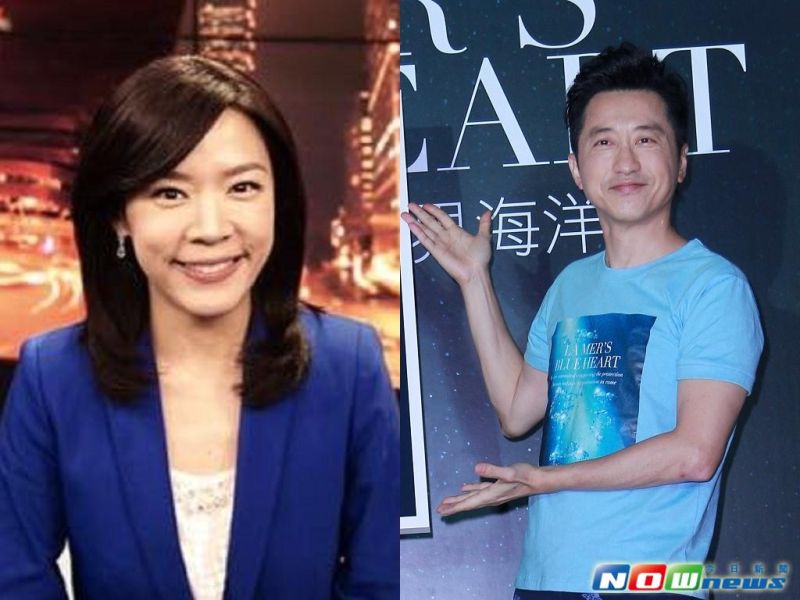 ▲哈林（右）與主播張嘉欣曖昧情曝光。（合成圖／擷自民視新聞張嘉欣臉書粉絲頁、記者朱家彥攝影，2015.10.28）