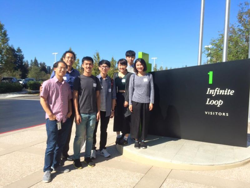 ▲台科大新創團隊Colorgy至矽谷企業參訪 。（圖／台科大提供）