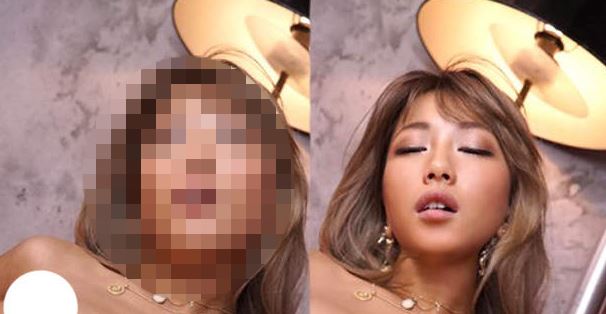 ▲AV女優修圖被抓包，前後差別肥了一圈。（圖／翻攝自dmm）