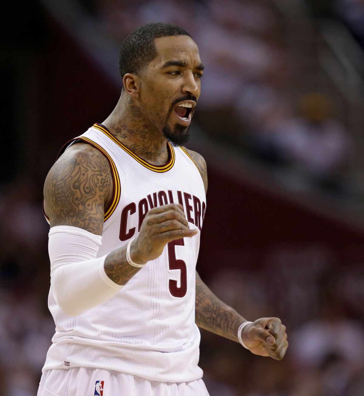 ▲J.R. Smith關鍵三分助球隊取得系列賽三連勝。（圖／美聯社／達志影像）