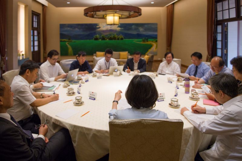 ▲總統蔡英文主持執政決策協調會議。（圖／總統府提供,2016.10.03）