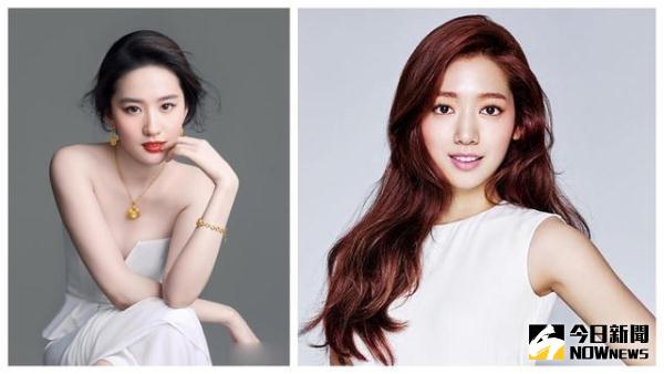 『神仙姐姐』劉亦菲和南韓的朴信惠分別位列第十位和第九位。