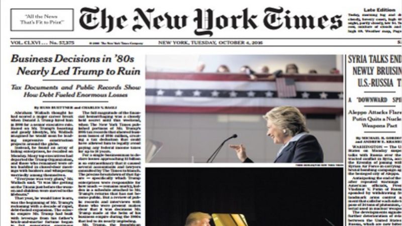 ▲紐約時報頭版。（圖／翻攝自紐約時報）