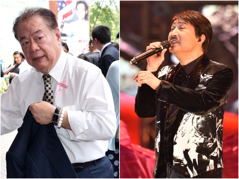 ▲余天（右）於演唱會途中得知好友郭金發逝世消息，當場淚崩。（合成圖／NOWnews資料照、大衍喜提供，2016.10.09）