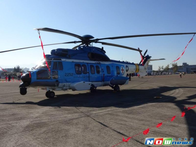▲空軍救護隊EC225救護直升機。（圖／記者呂炯昌攝影）