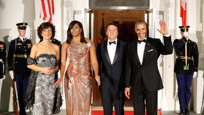 ▲歐巴馬最後晚宴，邀請到義大利總理倫齊與會。（圖／達志影像／美聯社）